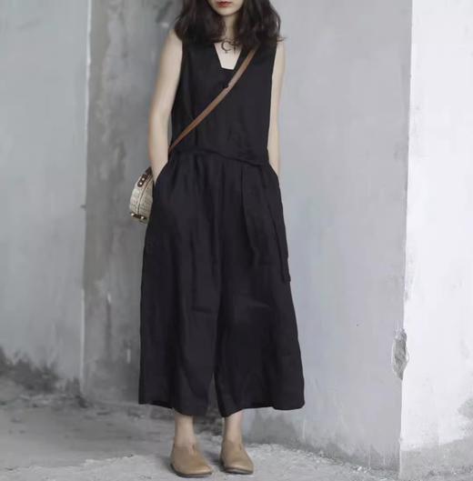 裁缝学苑AS459亚麻连衣阔腿裤纸样女装九分裤背心连体裤子样板图纸 商品图4