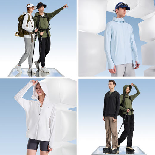 经典版男女款【德国 、日本 33国认证】素湃Supield全波段高倍数防蚊防晒衣F306B 宽松版型 面料顺滑 时尚百搭 商品图5