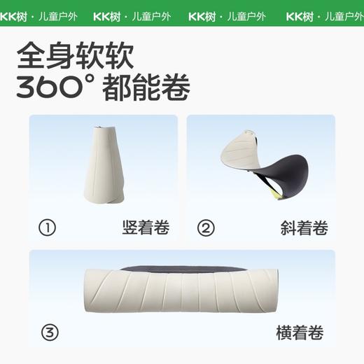 KK树原纱儿童防晒帽宝宝空顶男童女童棒球遮阳帽子沙滩大帽檐夏季小芭蕉卷卷帽 商品图3