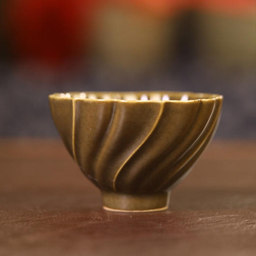 陈克萍龙窑花口杯 商品图0