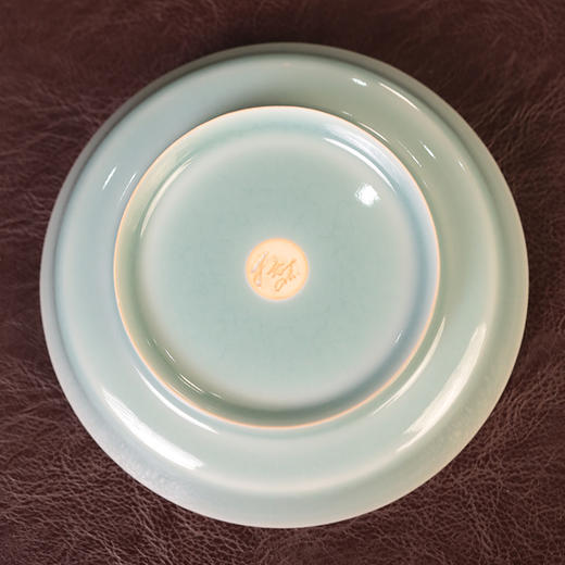 丁绍杰薄胎粉青双鱼小洗 商品图2