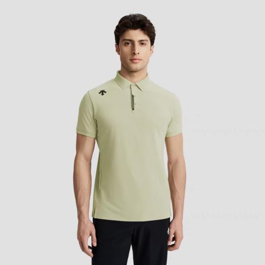 点此购买 迪桑特夏季男士综训防晒吸湿面料运动休闲翻领短袖POLO衫 LL 315114 商品图6