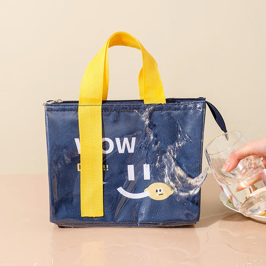 【醒粉福利9.9元/个】PU防水加厚保温饭袋 学生上班族带饭包保温饭盒袋 商品图3