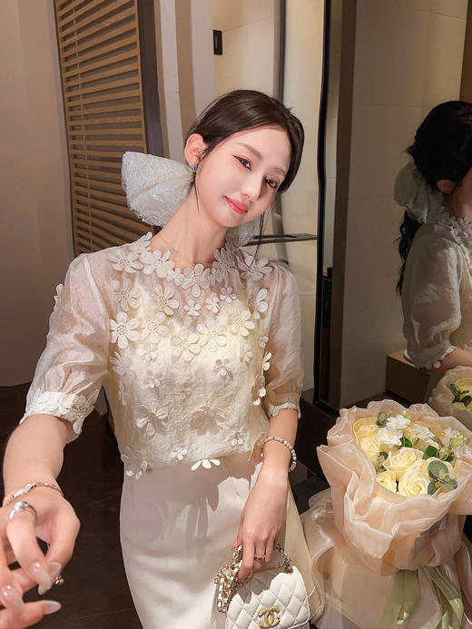 张心子【city出街】夏款高腰显瘦A字半身裙 U2503092 商品图8