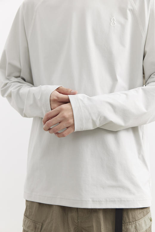 吃茶去chichaqu25速干明线索罗娜吸湿排汗防晒轻量插肩长袖T恤 商品图5