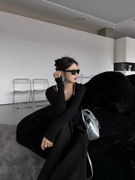 414-5 代工圆正 GM联名MM6 镜腿四角缝线 冷酷时髦墨镜 太阳镜 商品图12