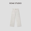 ROMI STUDIO“清新自然”棉质立裁双贴袋高腰直筒牛仔裤 RWCSXD2780 商品缩略图0