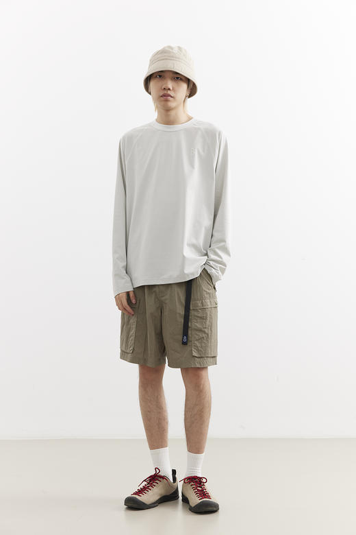 吃茶去chichaqu25速干明线索罗娜吸湿排汗防晒轻量插肩长袖T恤 商品图3