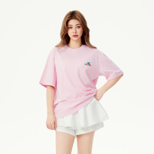 YKYB黄子韬短袖T恤情侣重磅舒适透气耐穿透气吸湿度假风涂鸦撞色活力上衣Y52NDT042 商品图5