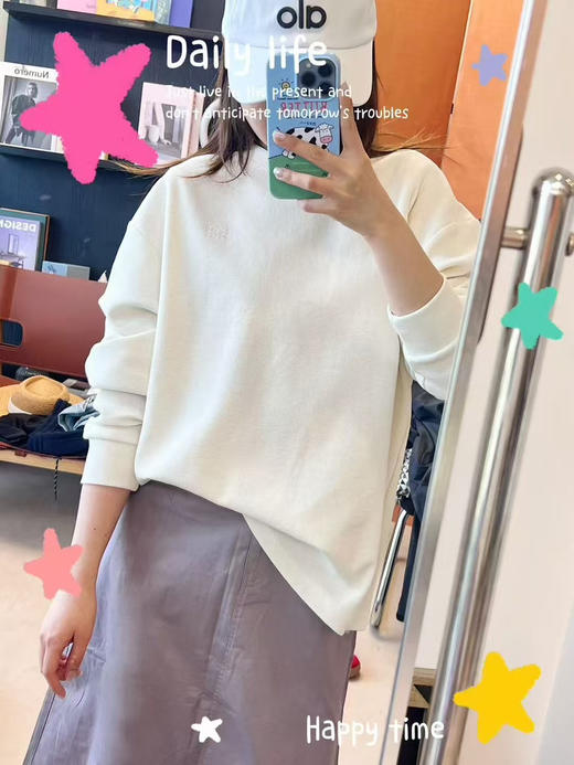 男女同款山系风*隆华夫饼薄卫衣 商品图9