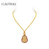 GAONAS  新中式潮流国风葫芦金色项链11345XY 商品缩略图1
