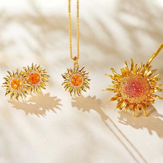 国博×朱炳仁铜向日葵系列 ，铜雕非遗艺术大师艺术衍生，每一朵都蕴含着向阳希望（胸针预售15天发货） 商品图0