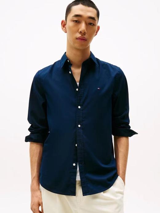 D041410新款配色！牛津纺长袖衬衫男士上衣 商品图5