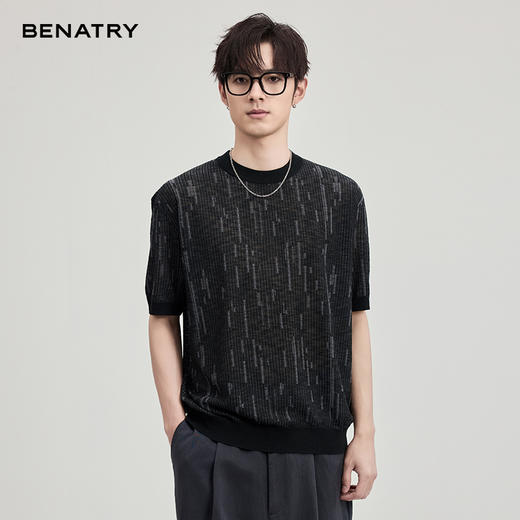 贝纳川竹节麻短袖T恤ECF127003 商品图0
