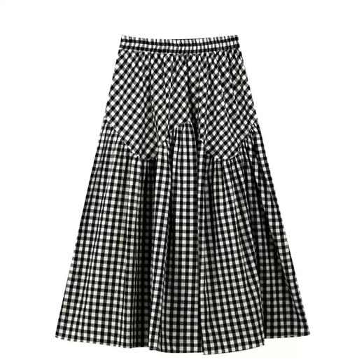 裁缝学苑AS467格子半身裙纸样女装拼接伞裙夏季中长款裙子样板图纸 商品图4