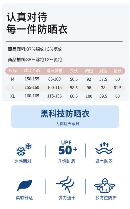 M2臣禾【正肩云朵原纱防晒衣】 可拆卸帽檐休闲薄外套	JZ252010375 商品图8