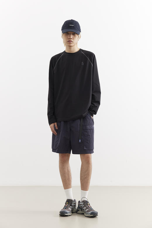 吃茶去chichaqu25速干明线索罗娜吸湿排汗防晒轻量插肩长袖T恤 商品图1