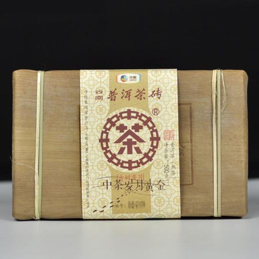 中粮-中茶2018年岁月黄金砖500克 古树黄片 熟茶砖 云南普洱茶熟茶/云南干仓直发 商品图3