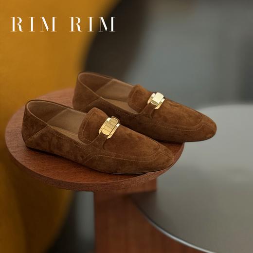 RIM RIM2024秋冬新款塑型马皮鞋乐福鞋平底金属扣懒人单鞋英伦风2439 商品图0