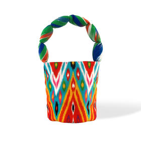 至爱疆物·艾德莱斯水桶包  民族风与时尚感融合