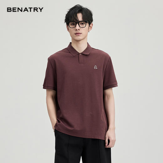 贝纳川260克爆米花棉短袖POLO ECF114001 商品图0