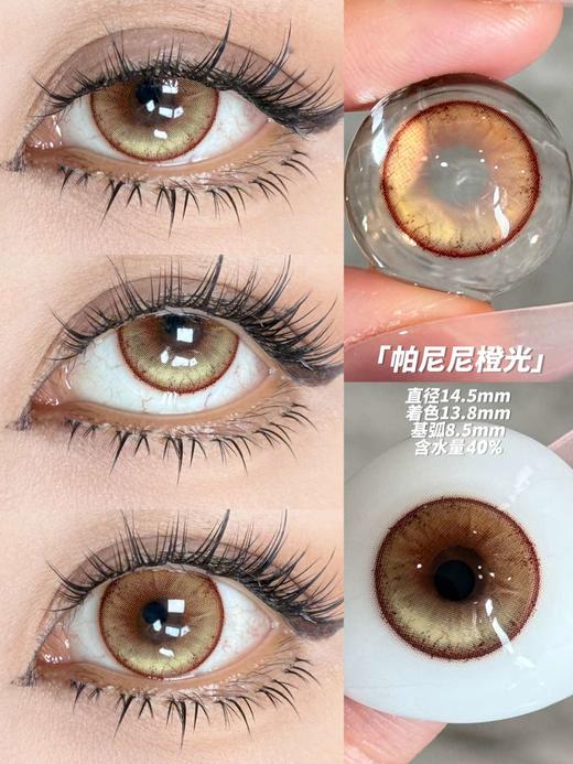 paprikacon 日抛美瞳 帕尼尼橙光 直径14.5mm着色13.8mm   cos (两片装) 商品图8