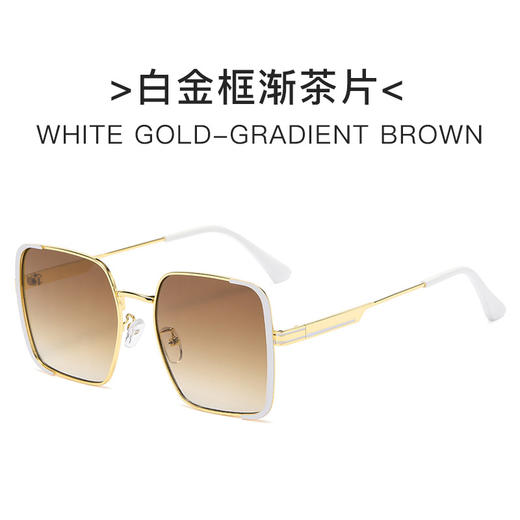 【韩版ins风浅色太阳镜】新款高级感墨镜 男款街拍旅行海边眼镜 国庆国庆假期出游 商品图9