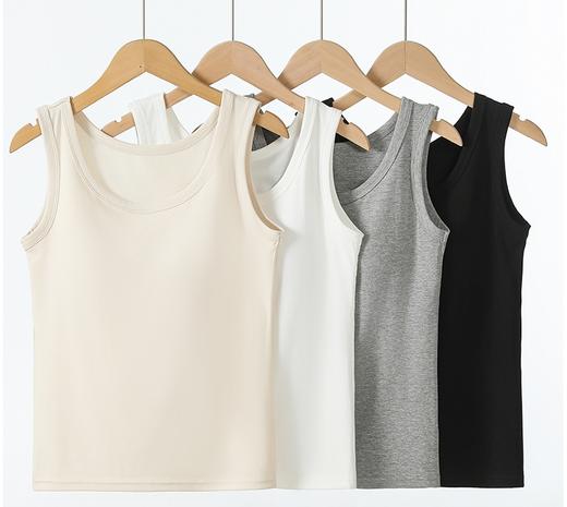 女士固定杯带罩杯大版吊带背心春夏免穿文胸螺纹棉2305/2303/688/698/2509/8919/8926/2588/2589 商品图1