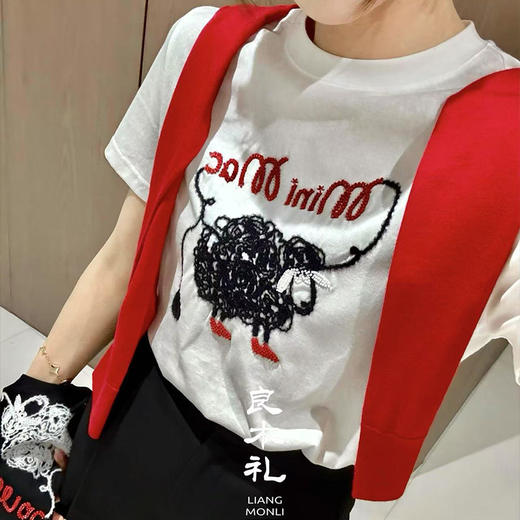 【预售7天】良木礼绵羊图案短袖（S235） 商品图4