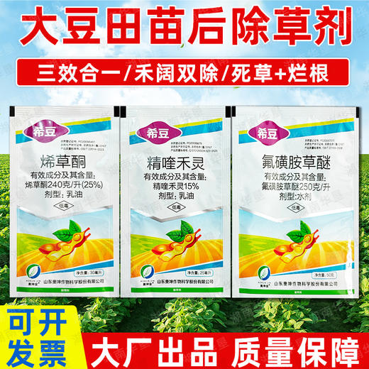氟磺胺草醚大豆田苗后专用除草剂除阔叶杂草死草烂根型正品组合装 商品图2