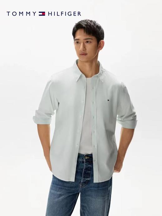 D041410新款配色！牛津纺长袖衬衫男士上衣 商品图3