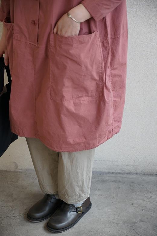 ALBUM DI FAMIGLIA 高翻领显瘦大口袋连衣裙 商品图5