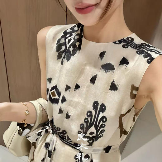 【部分现货】良木礼复古苎麻连衣裙（0749） 商品图1