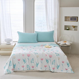 多喜爱沁柔凉感夏薄被芯/空调被（花漾清梦/花影逸梦/素影雅静）【沁柔凉感丝】【双面凉感】 【双A类标准】沁凉柔肤 舒睡一夏 有效抑菌 可水洗机洗 凉如水 柔如丝