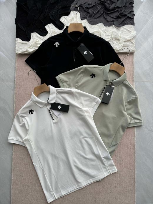 点此购买 迪桑特夏季男士综训防晒吸湿面料运动休闲翻领短袖POLO衫 LL 315114 商品图0