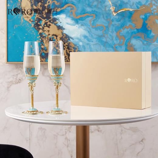 罗比罗丹创意结婚礼物实用闺蜜送哥哥嫂子新人朋友手工香槟杯罗比罗丹珍爱一生香槟杯 商品图4