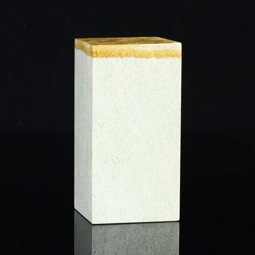 孤品016713-青田新矿带皮大方章-5.2*5.2*10.5cm 商品图0