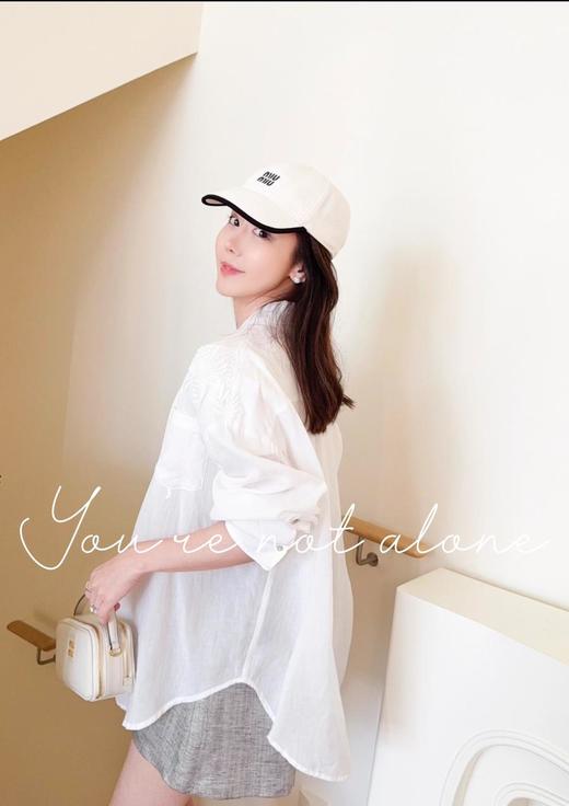 MIUMIU缪缪logo刺绣徽标2025新款棒球帽男女同款情侣款（CO） 商品图10