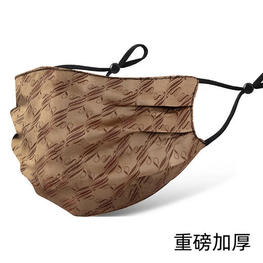 桑蚕丝挂耳口罩四季通用，防风防晒印花面罩薄香云纱WY-0833 商品图4