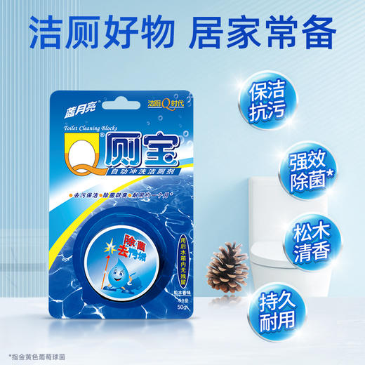 【直播到手价27.9！】蓝月亮 强效厕清500g*2+松木香型Q厕宝50g*2块（预售5天内发货） 商品图6