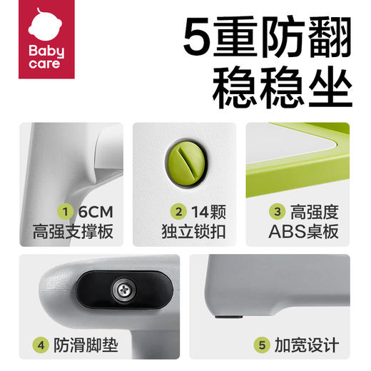【babycare好物集】宝宝百变餐椅多功能婴儿餐桌椅家用安全防摔儿童吃饭座椅 商品图1