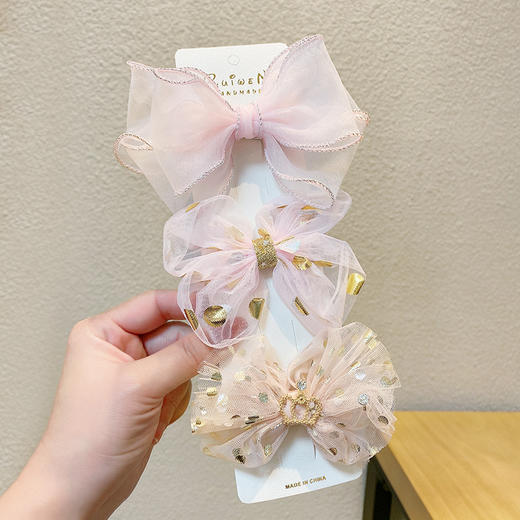 【潮流刘海边夹套装，萌趣加分！】儿童蝴蝶结发夹发饰 新款小女孩发卡子 可爱宝宝刘海边夹套装-QQ 商品图10