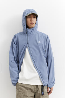 吃茶去chichaqu25轻量户外斜拉链带帽防风夹克城市运动山系男女