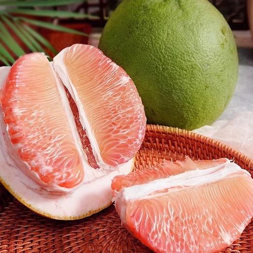 新鲜水果 爆甜多汁泰国青皮红心柚子 1枚（2斤左右） 商品图0