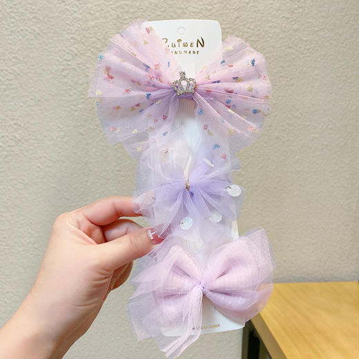 【潮流刘海边夹套装，萌趣加分！】儿童蝴蝶结发夹发饰 新款小女孩发卡子 可爱宝宝刘海边夹套装-QQ 商品图9