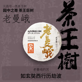 【茶王树系列】元昌号2025年老曼峨一类茶王树100克生饼