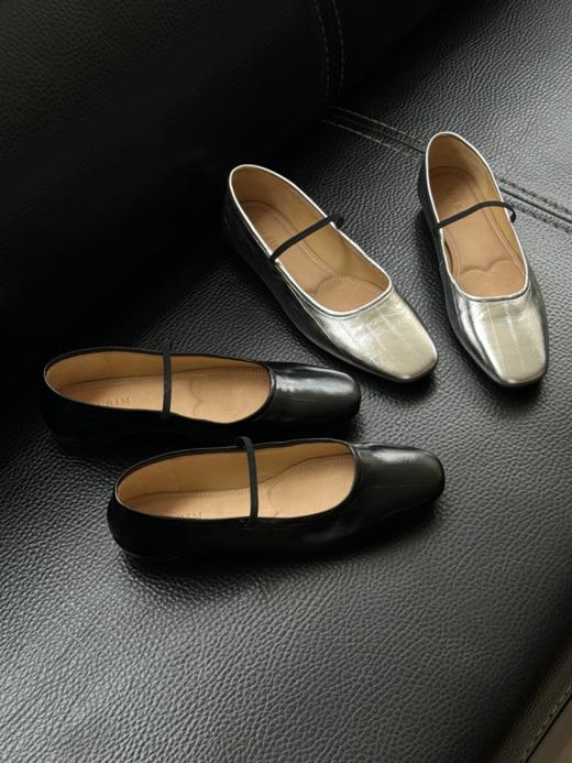 RIM RIM塑型马皮鞋法式爆款百搭粗跟带浅口玛丽珍单鞋复古女鞋2430-1 商品图3