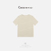 COCO ZONE 刘一一 [汉麻长绒棉混纺] 松弛感圆领T恤CD1A0713 商品缩略图1