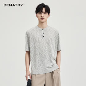 贝纳川竹节麻短袖T恤ECF127001