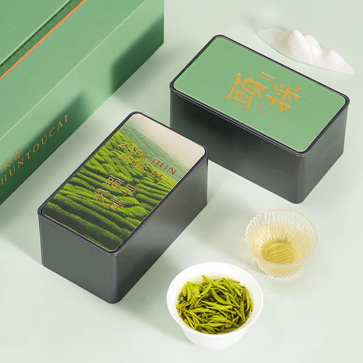 【年货礼盒】茶叶 龙井 明前 2025新茶 龙井 茶叶年货礼盒 年货茶饮 华源 250g【头采礼盒】 商品图1